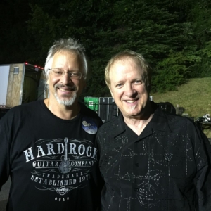 Backstage with my friend Lee Loughnane of Chicago